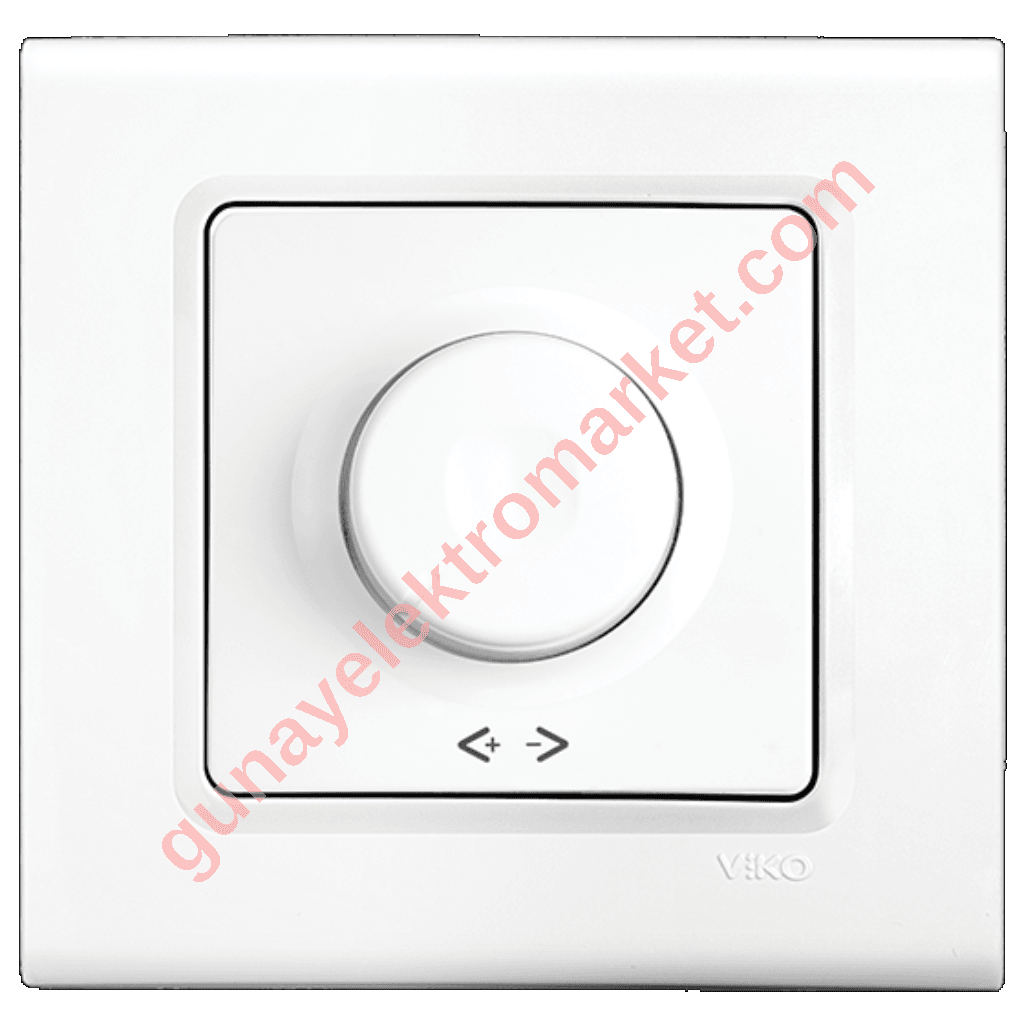 Viko Linnera Beyaz R 40-600W Rotatif Dimmer Çerçeve Dahil 90440047