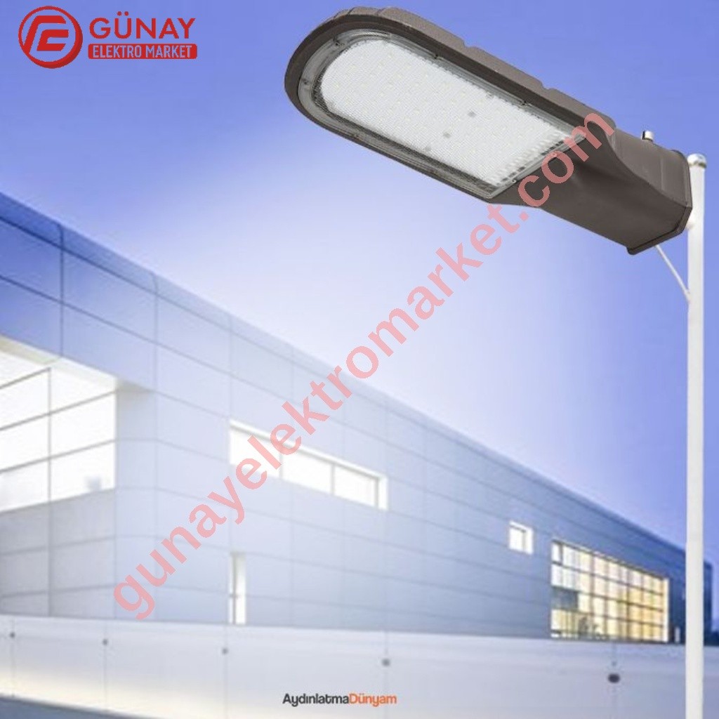 Ct-4682 120 Watt Ledli Sokak Aydınlatma Armatürü Beyaz Işık