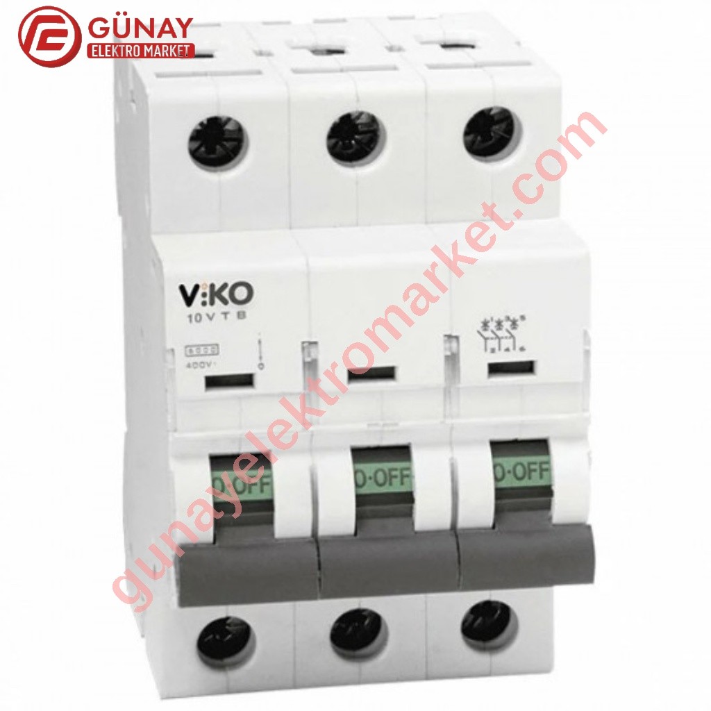 Viko 10VTB-3C10 3x10A 10kA C Tipi Otomatik Sigorta