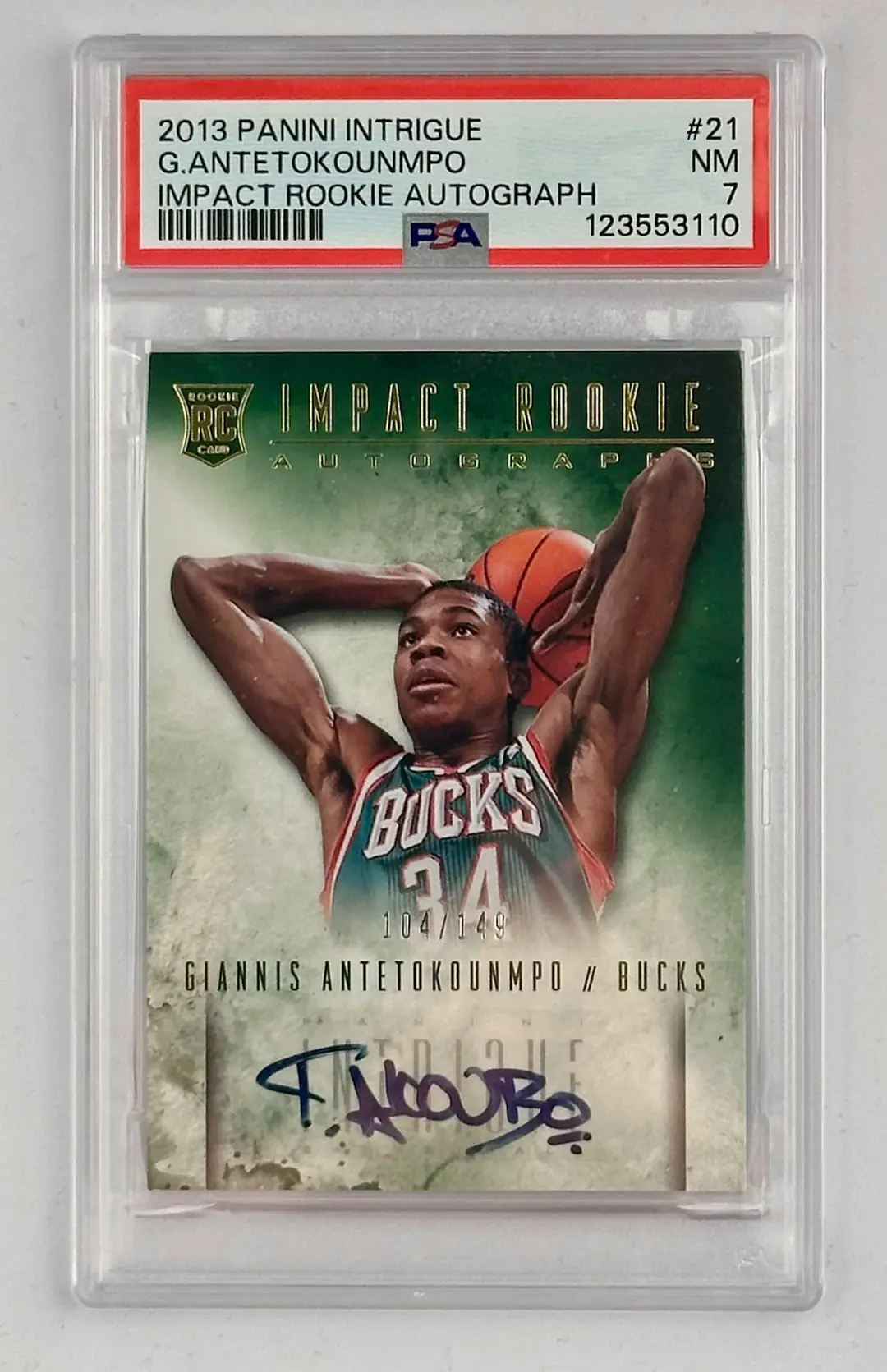 2013-14 Panini Intrigue Giannis Antetokounmpo Impact Rookie