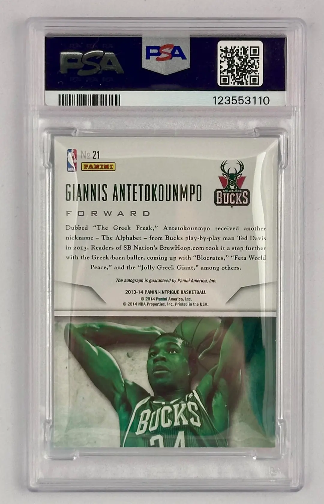 2013-14 Panini Intrigue Giannis Antetokounmpo Impact Rookie
