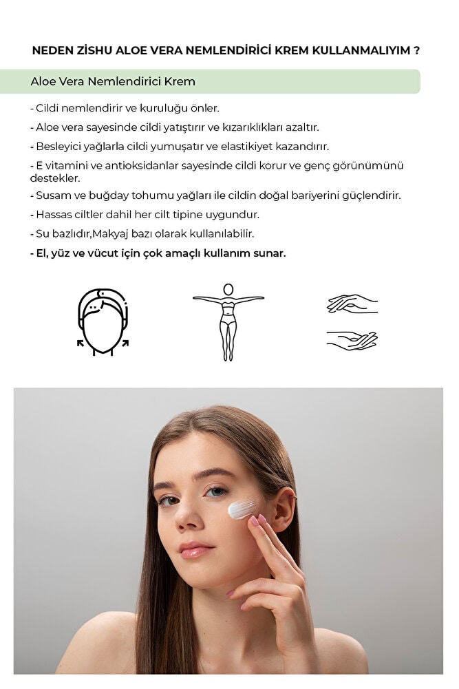 Aloe Vera Nemlendiric El,yüz Ve Vücut Kremi 20 ml