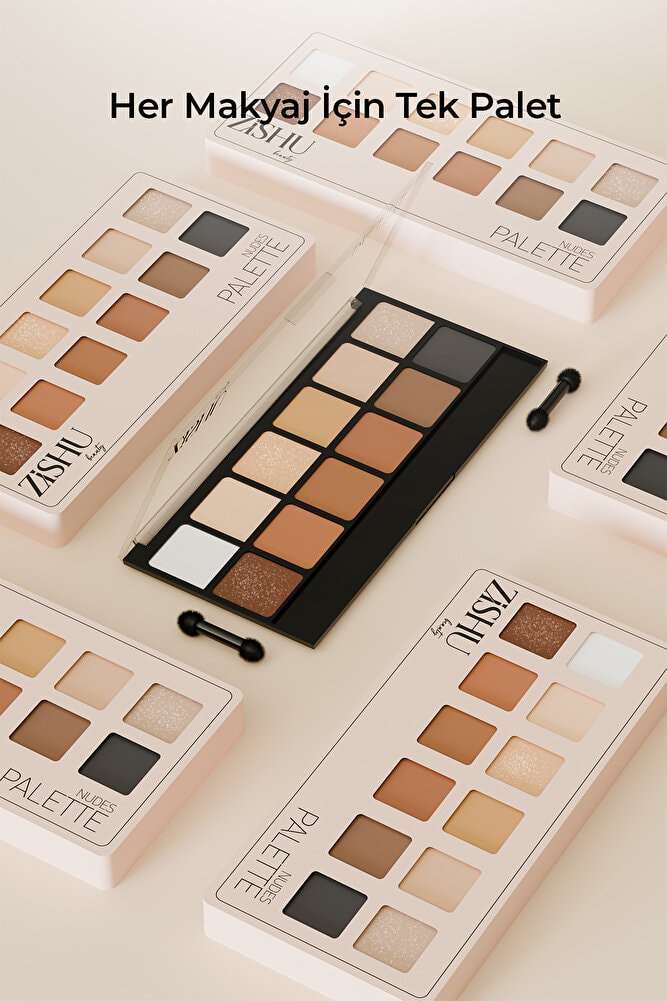 Göz Farı Paleti - 12'li Mat Ve Işıltılı