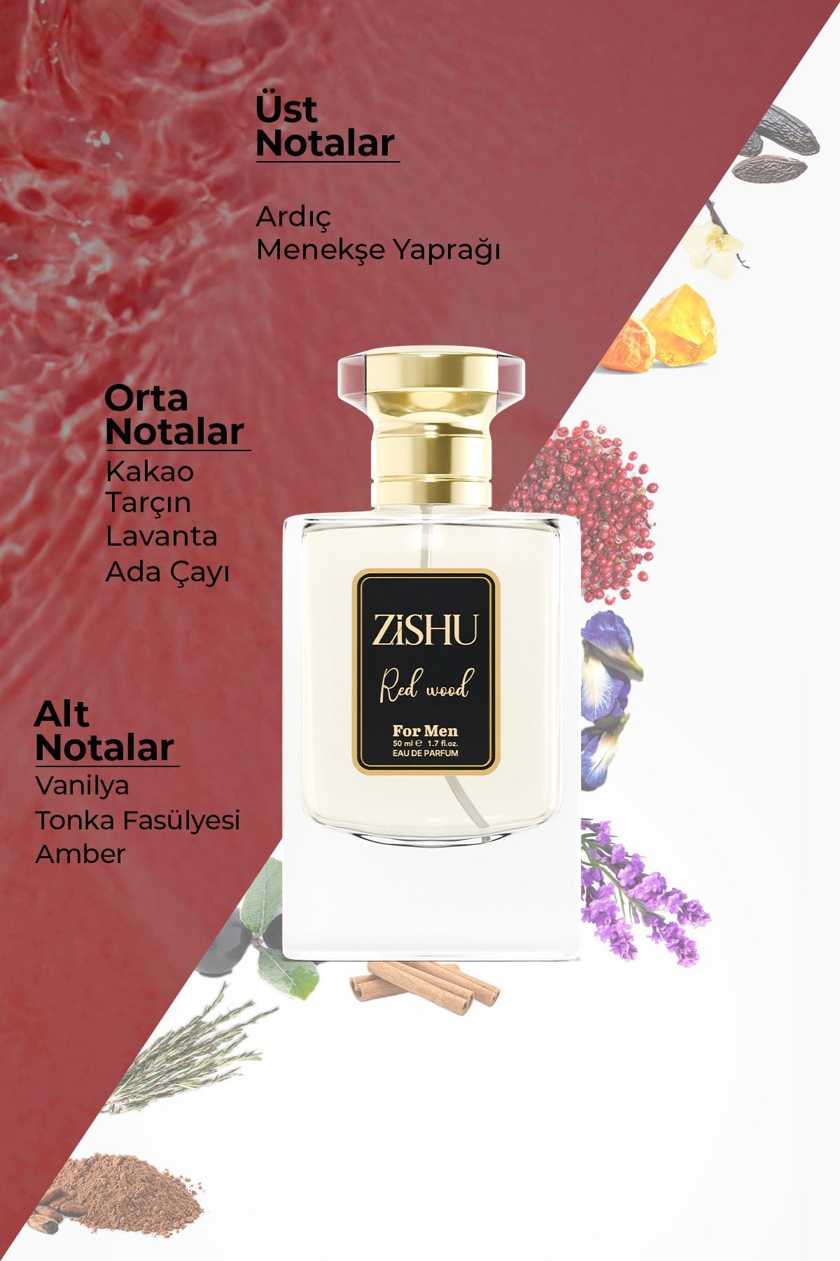 red wood - erkek parfüm-edp 50ml
