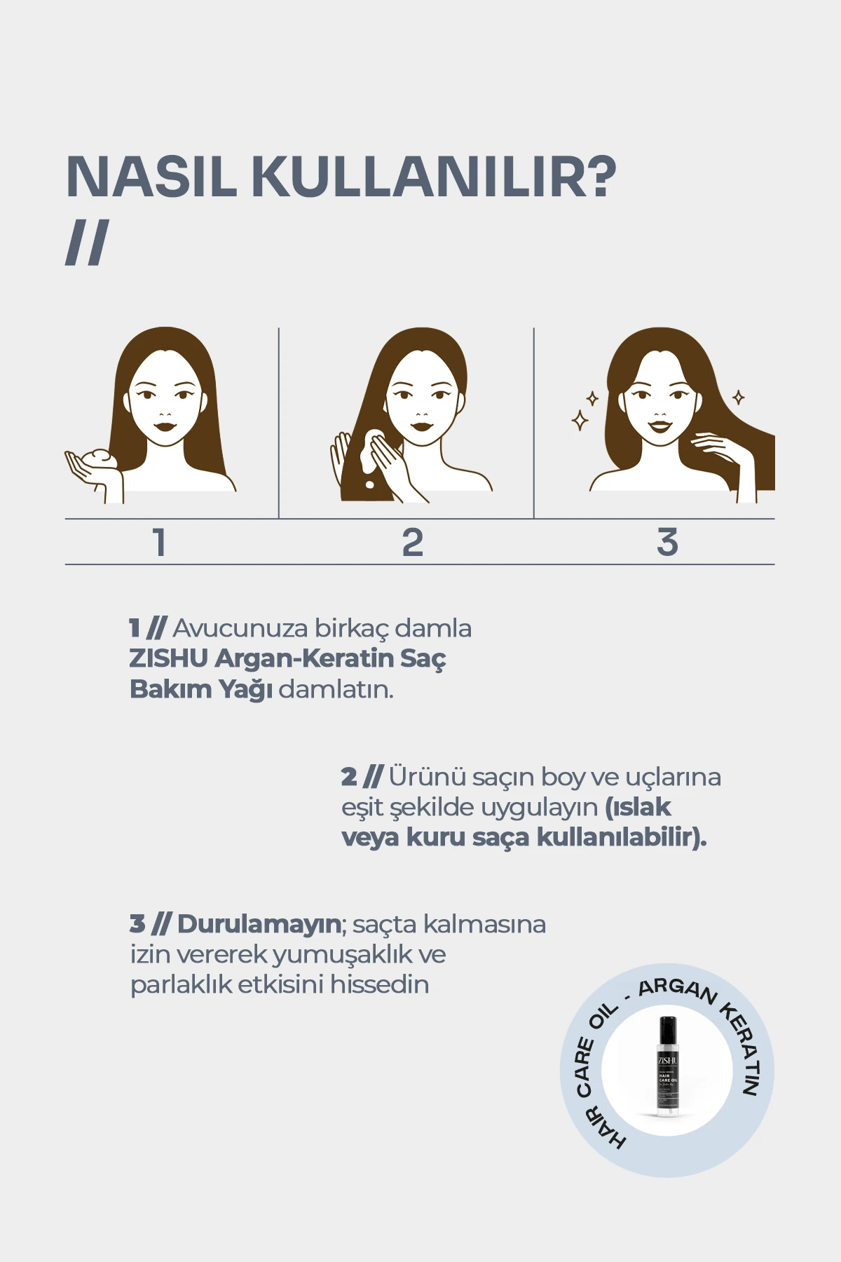 Argan & Keratin Saç Bakım Yağı 125 ml 