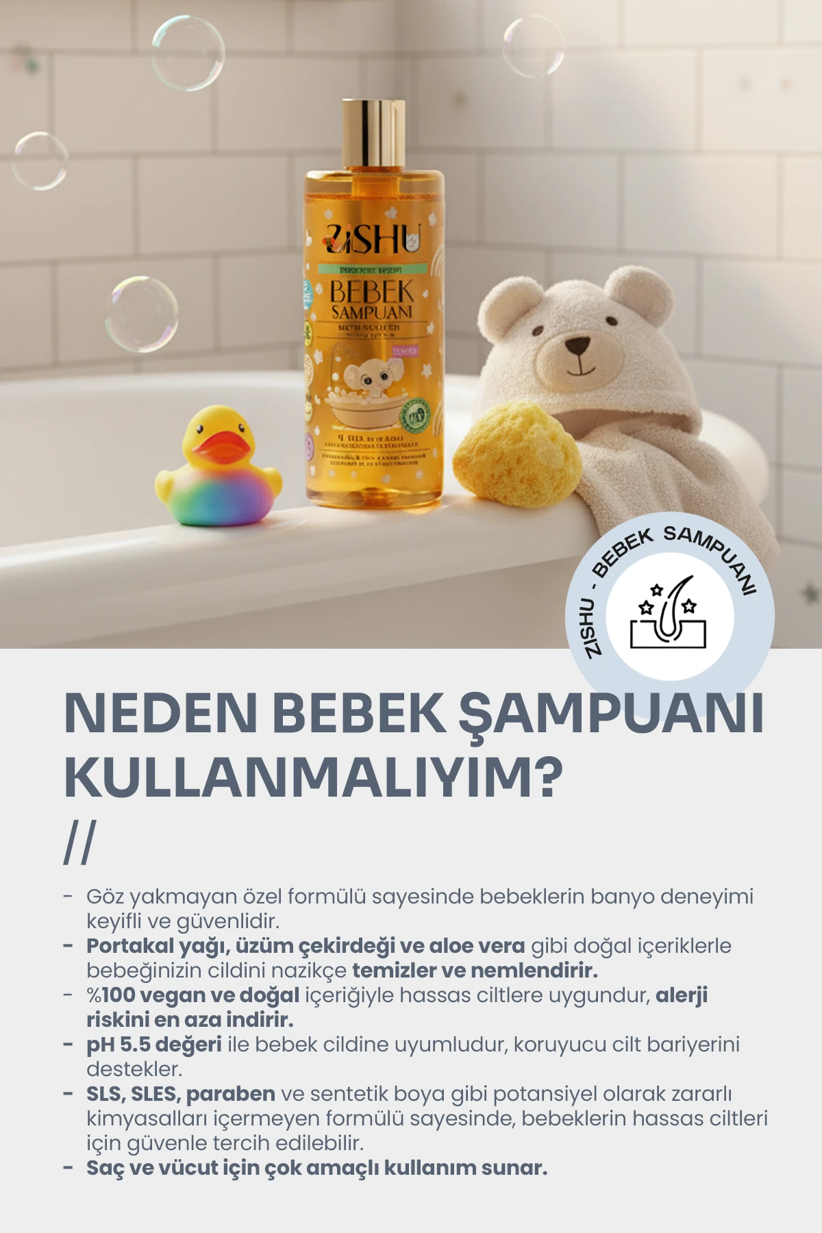 Bebek Saç ve Vücut Şampuanı 400 ml 