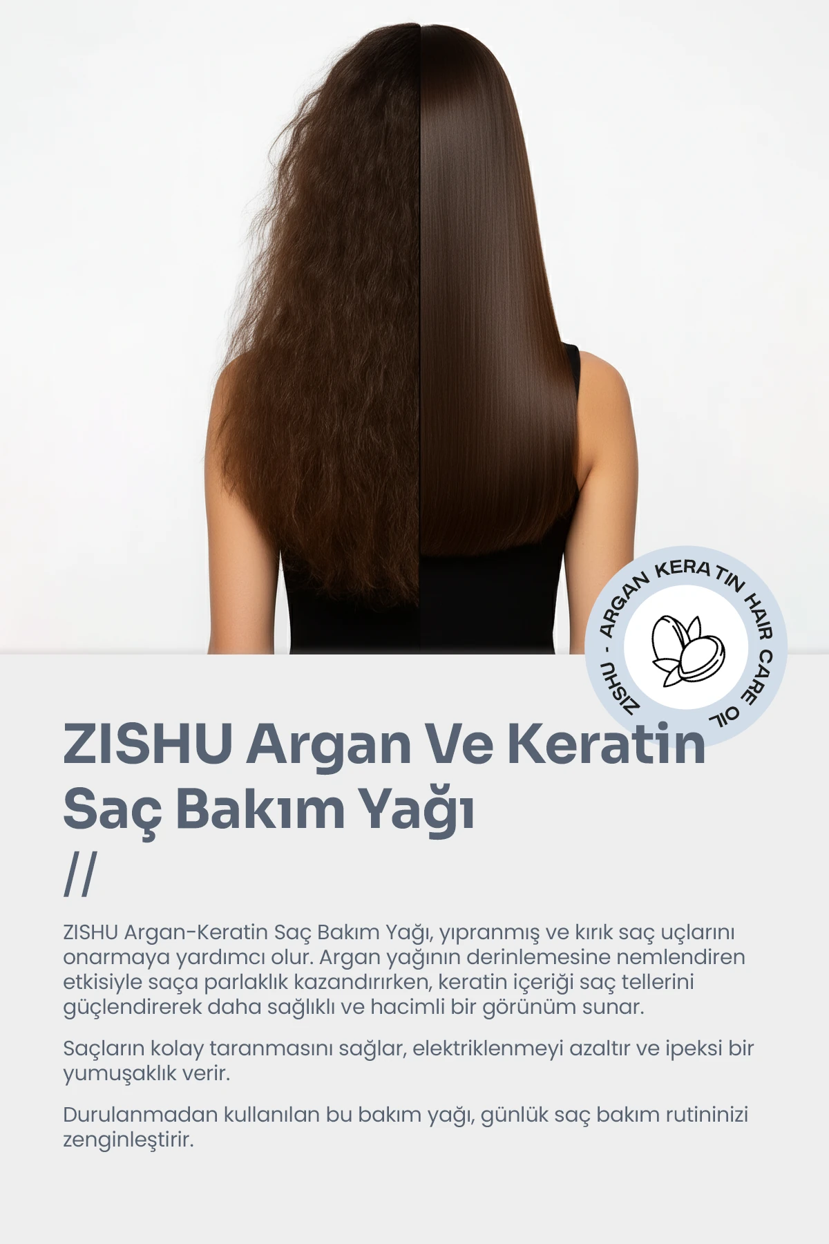 Argan & Keratin Saç Bakım Yağı 125 ml 