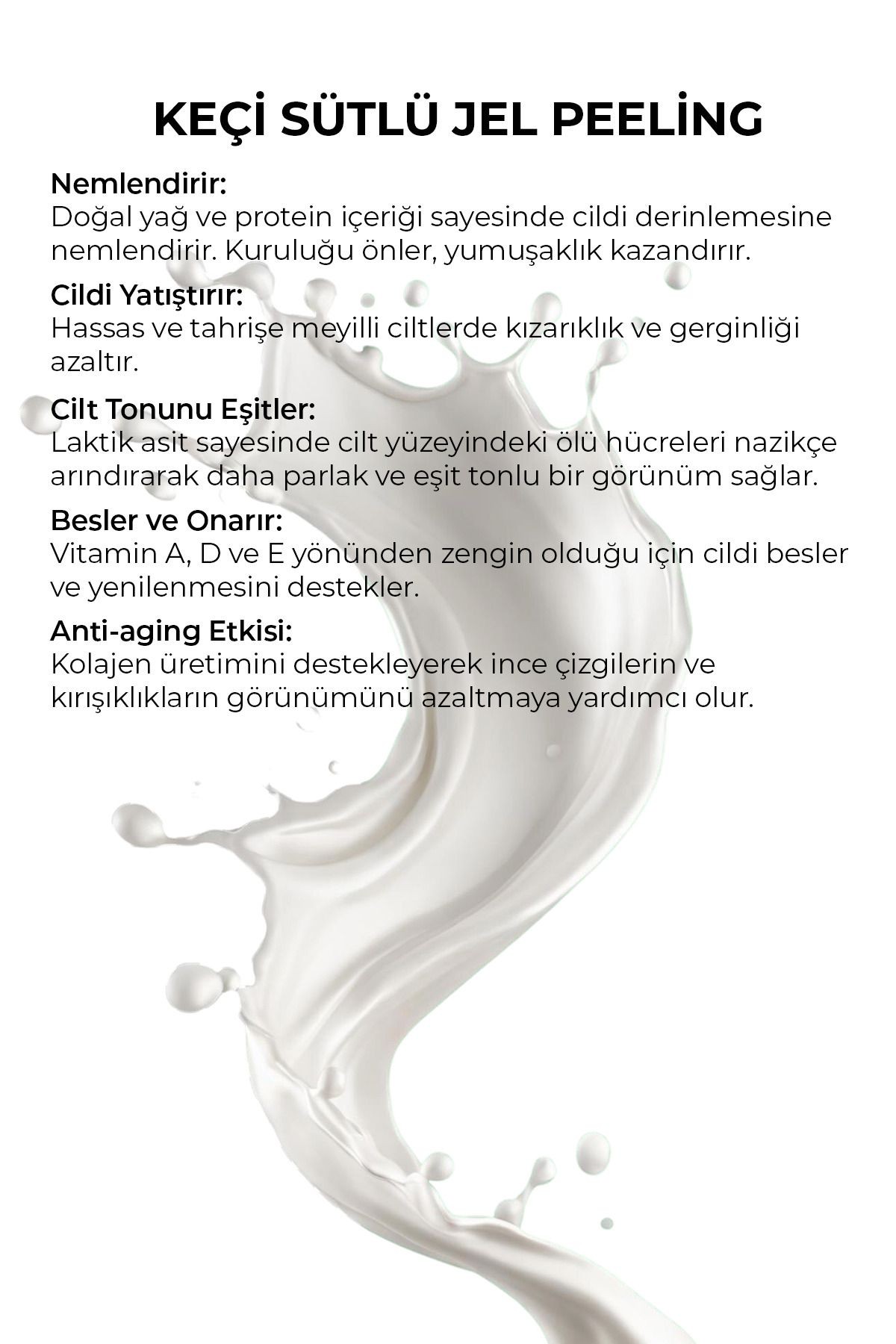 Keçı Sütlü Jel Peelıng - 125 ml
