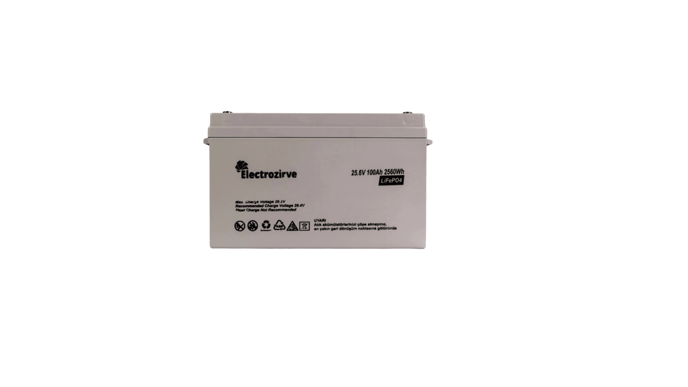 Electro Zirve 25,6V 100Ah Lityum Akü (LifePO4)