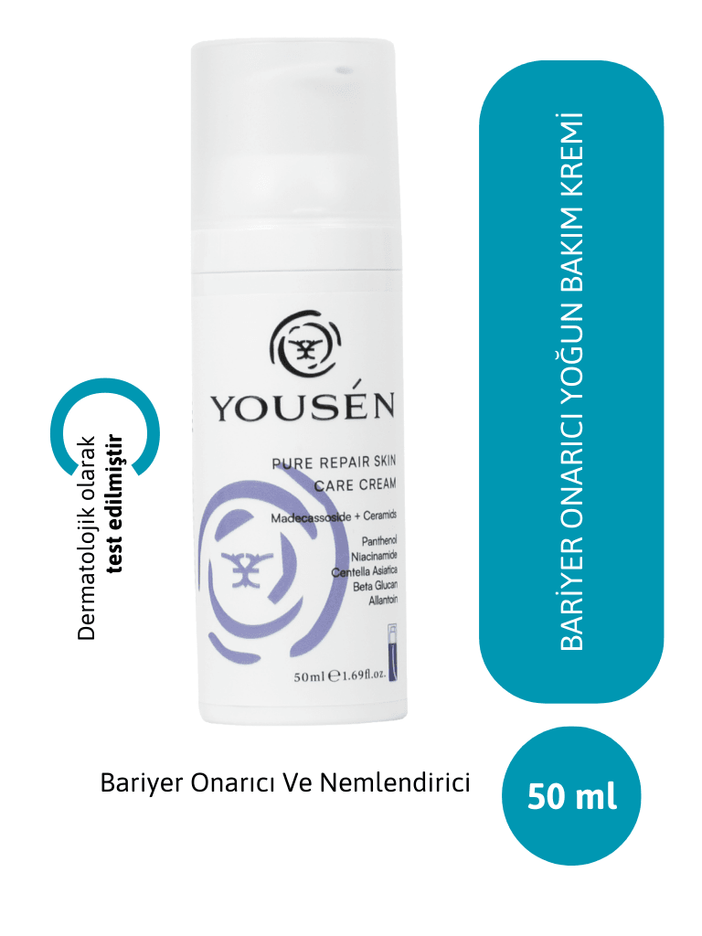 Bariyer Onarıcı Ve Yatıştırıcı Nemlendirici Cilt Ve Yüz Bakım Kremi 50 ml