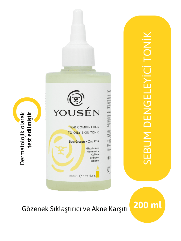Yağlı Ve Karma Ciltler İçin Gözenek Sıkılaştırıcı Ve Sebum Dengeleyici Tonik 200 ml
