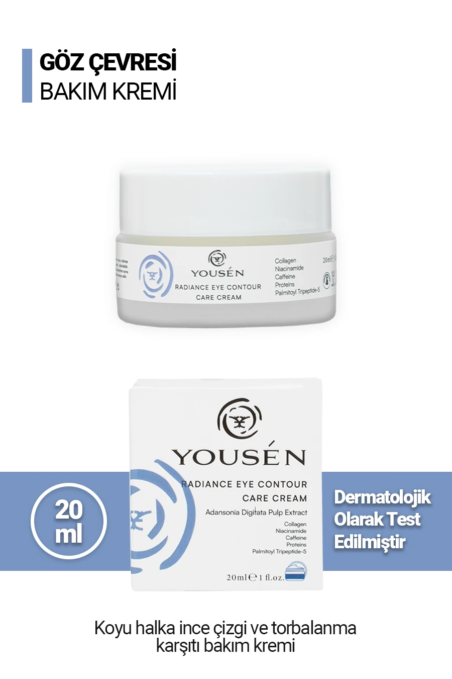 Göz Altı Torbaları Ve Morlukları Için Kırışıklık Karşıtı Aydınlatıcı Göz Çevresi Bakım Kremi 20 ml