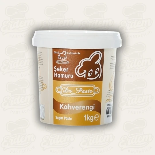 Dr. Paste Şeker Hamuru 1 KG (Tüm Renk Seçenekleri) - Kahverengi