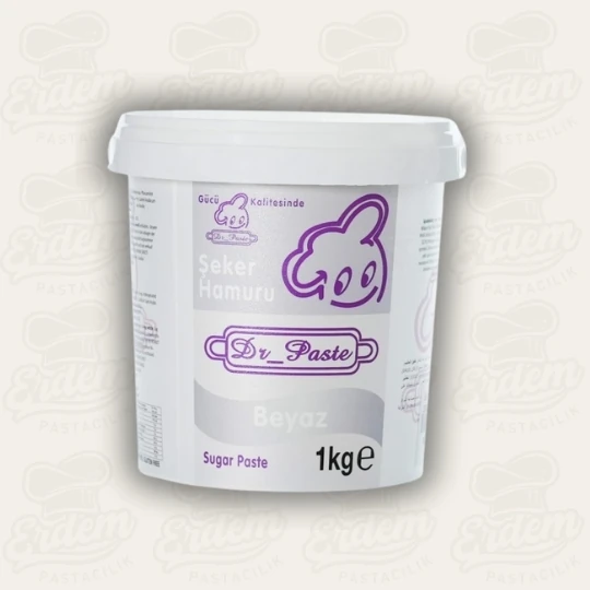 Dr. Paste Şeker Hamuru 1 KG (Tüm Renk Seçenekleri) - Beyaz