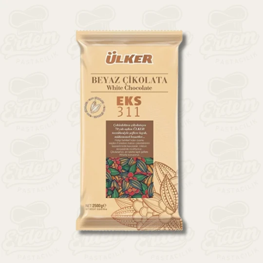 Ülker EKS 311 Fildişi (Beyaz) Kuvertür Çikolata - 2.5 Kg