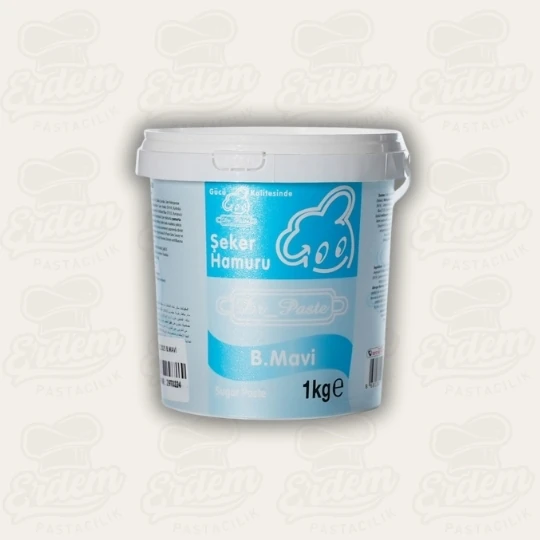 Dr. Paste Şeker Hamuru 1 KG (Tüm Renk Seçenekleri) - Bebek Mavi