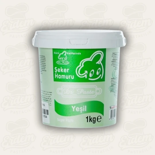 Dr. Paste Şeker Hamuru 1 KG (Tüm Renk Seçenekleri) - Yeşil