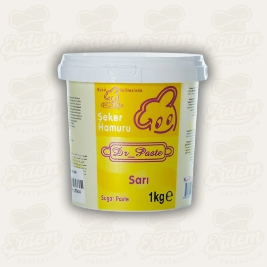Dr. Paste Şeker Hamuru 1 KG (Tüm Renk Seçenekleri) - Sarı