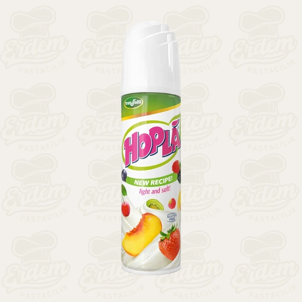 Hopla Sprey Krem Şanti 250 gr | Hazır Pasta Süsleme Kreması