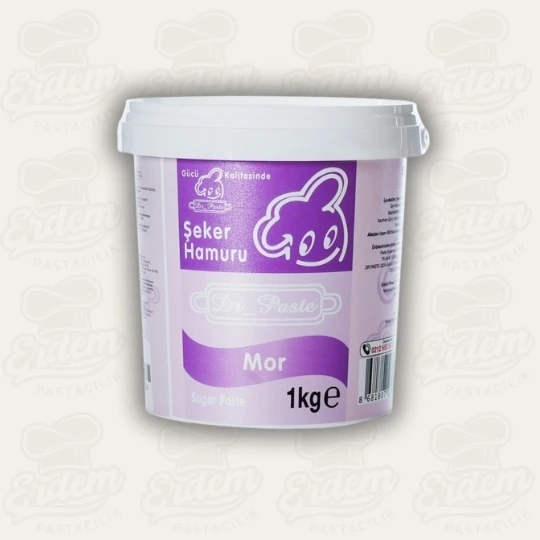 Dr. Paste Şeker Hamuru 1 KG (Tüm Renk Seçenekleri) - Mor