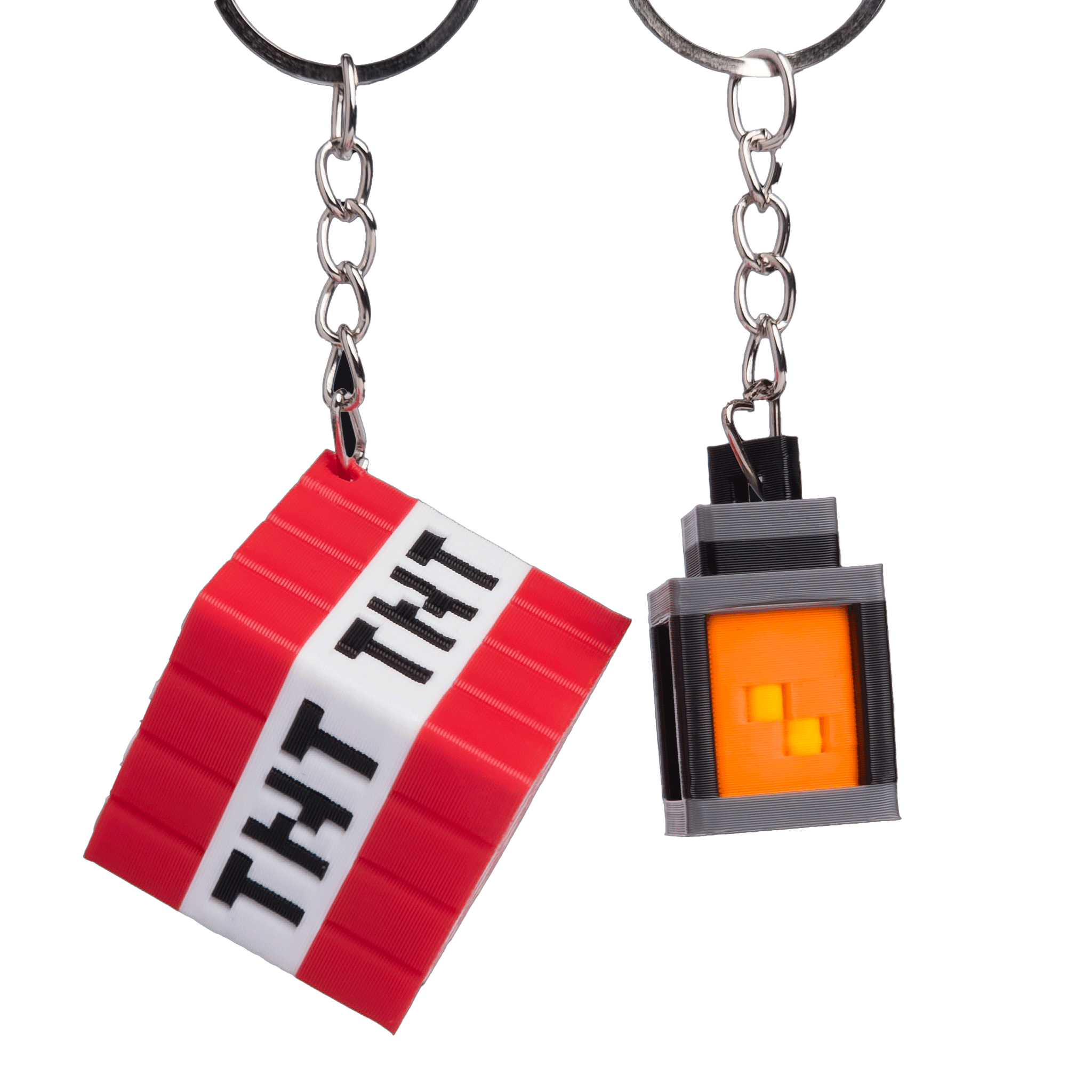 TNT & Lantern Anahtarlık & Çanta Charmı 2'lisi – Pixcraft Serisi