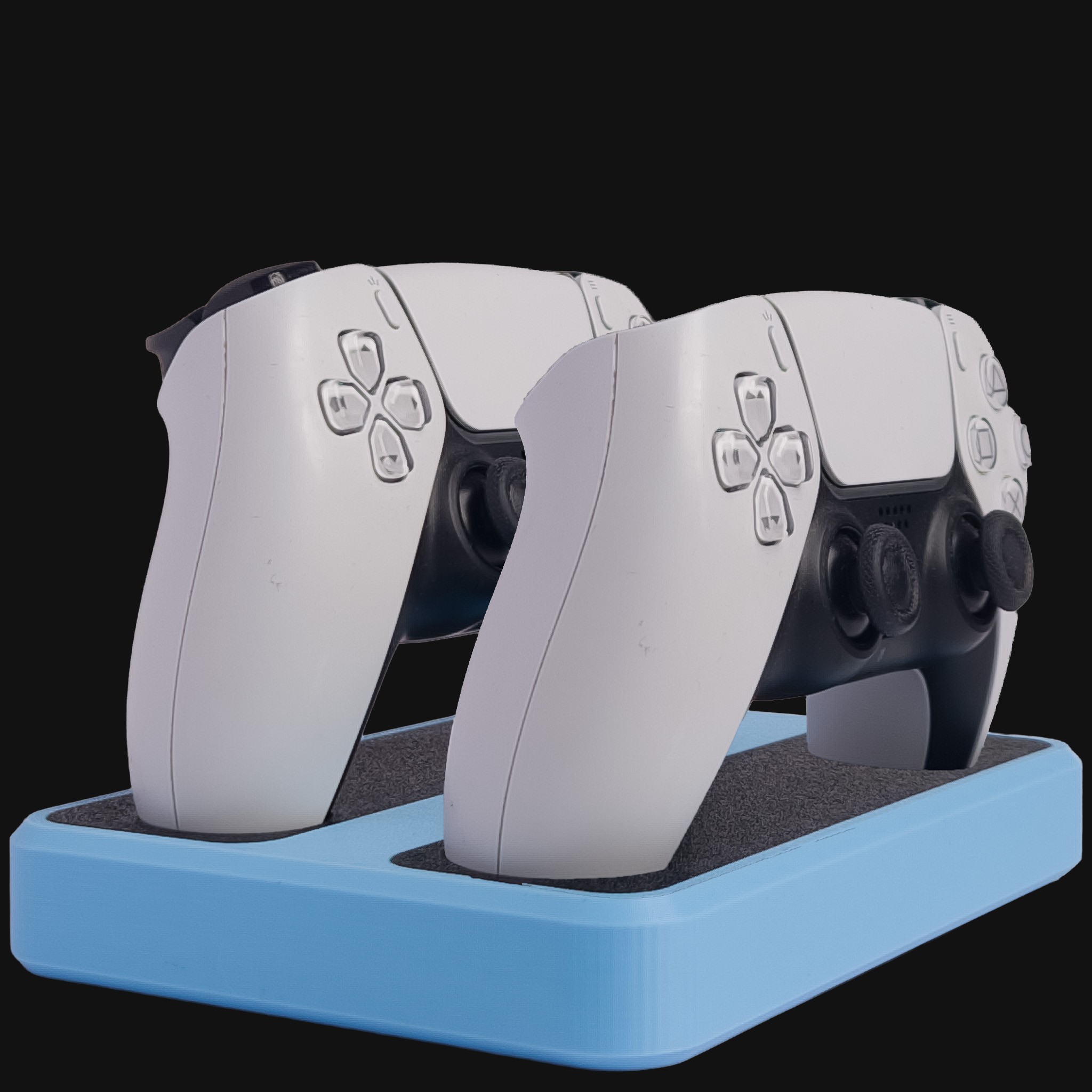 İkili Minimalist PS5 & XBOX Oyun Kolu Standı  - Mavi