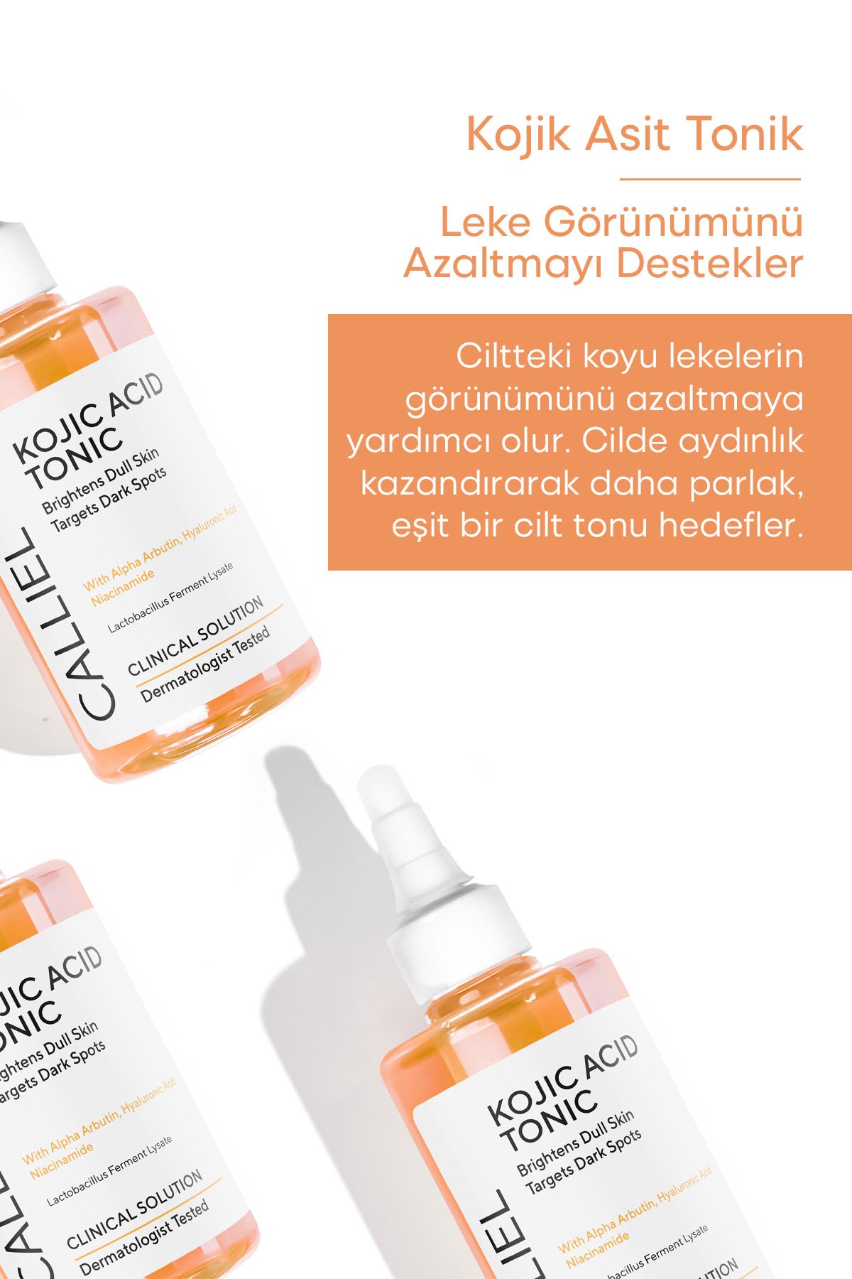 Aydınlatıcı ve Siyah Nokta Karşıtı Kojik Asit Tonik 200 Ml