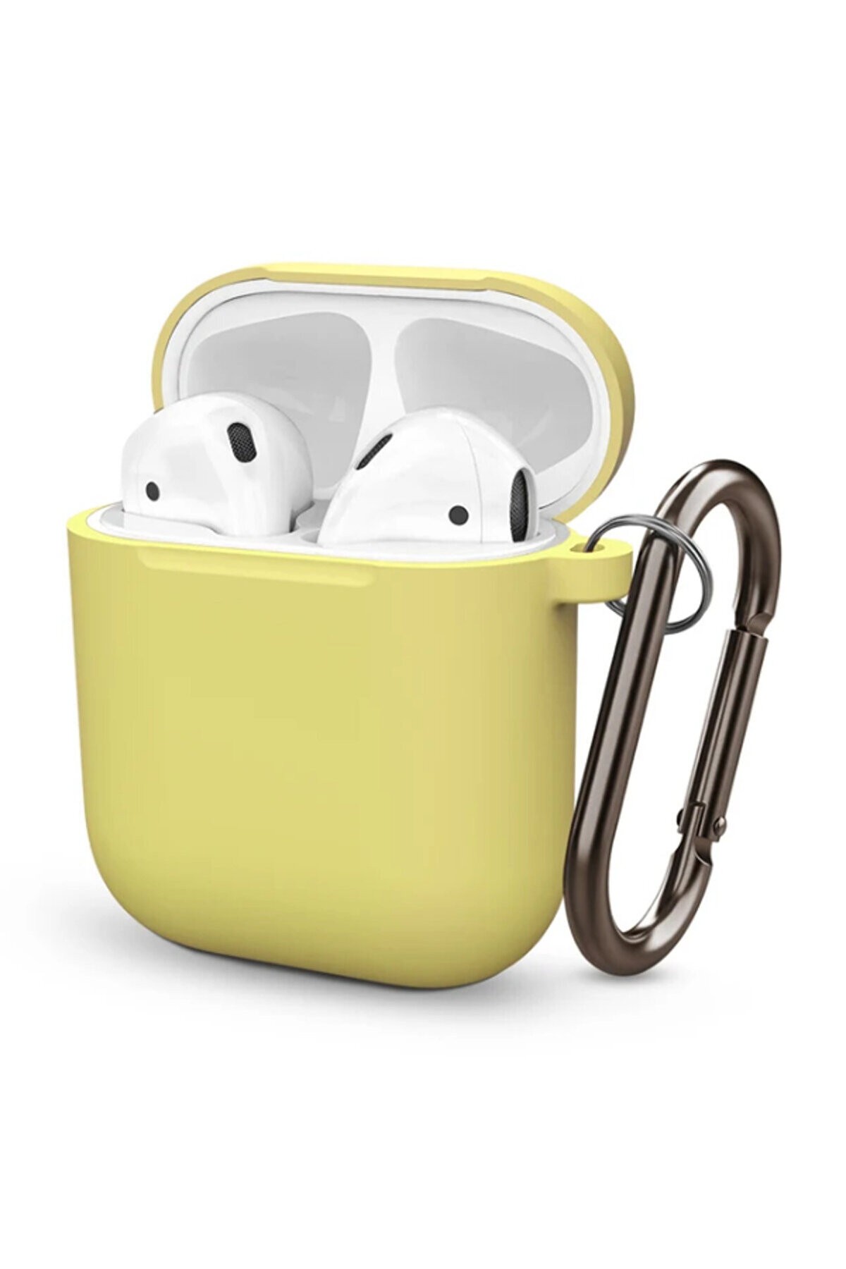 Airpods 1. ve 2. Nesil ile Uyumlu Premium Class Kılıf - Sarı