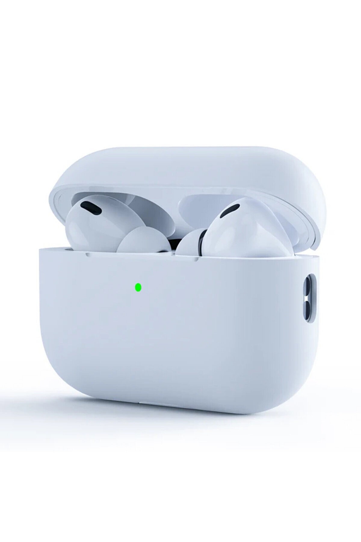 Airpods Pro ve 2. Nesil Pro ile Uyumlu Kancalı Premium Class Kılıf - Beyaz