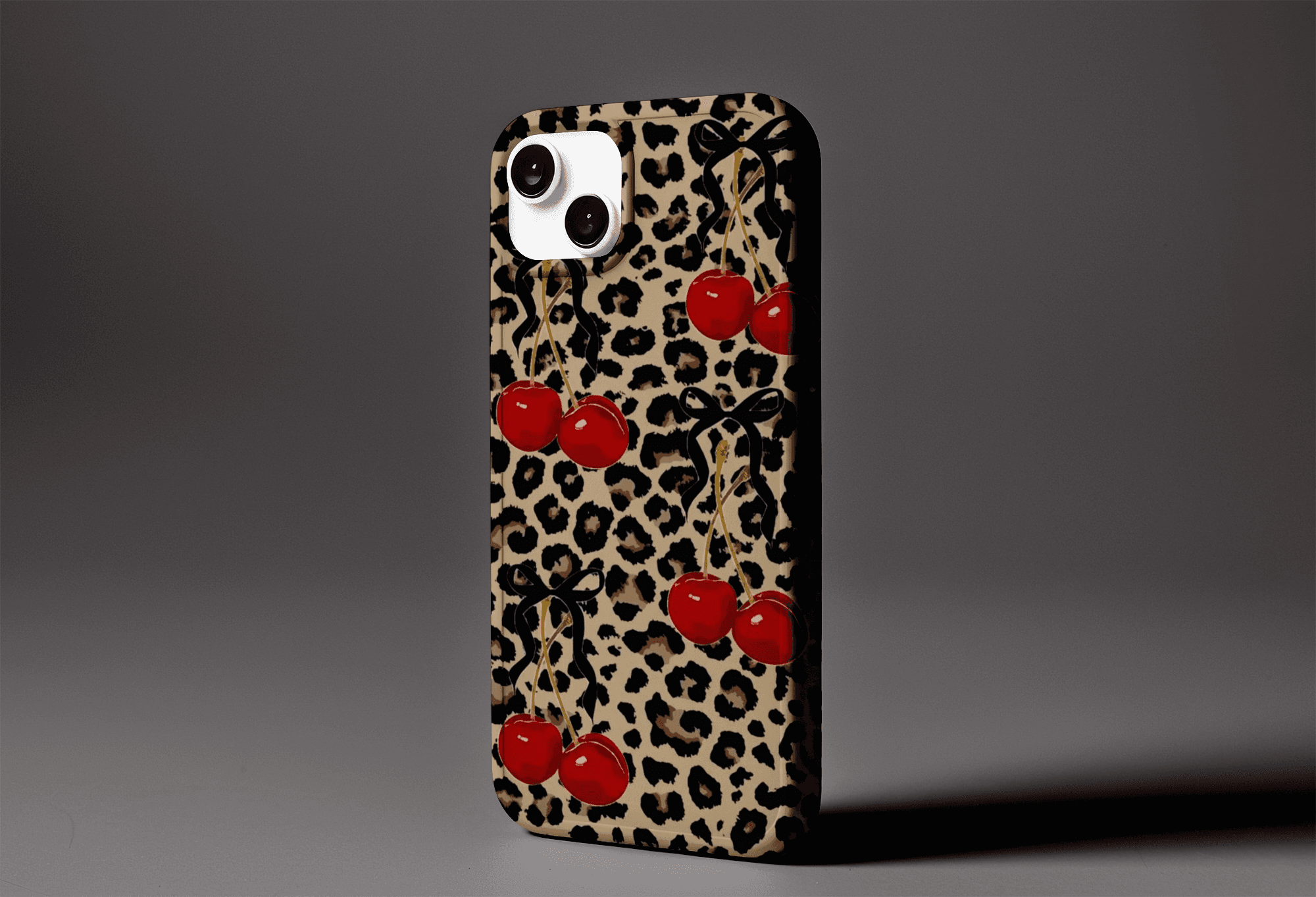 Cherry Leopard Case