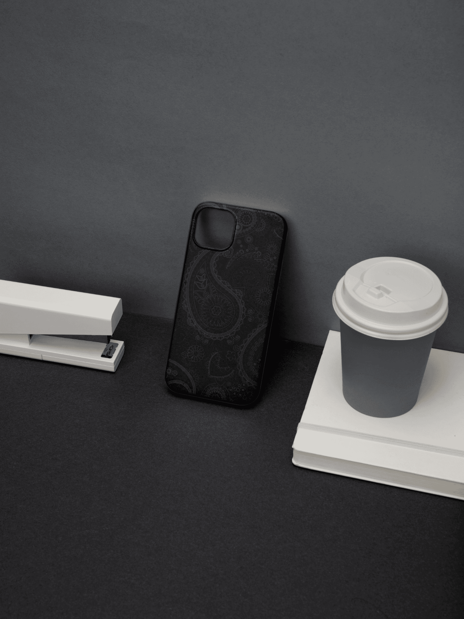 Elegant Paisley Black Phone Case