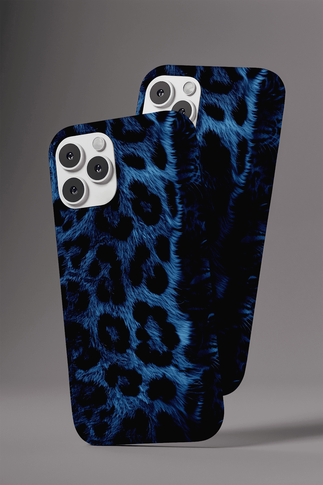 Blue Leopard Print Case