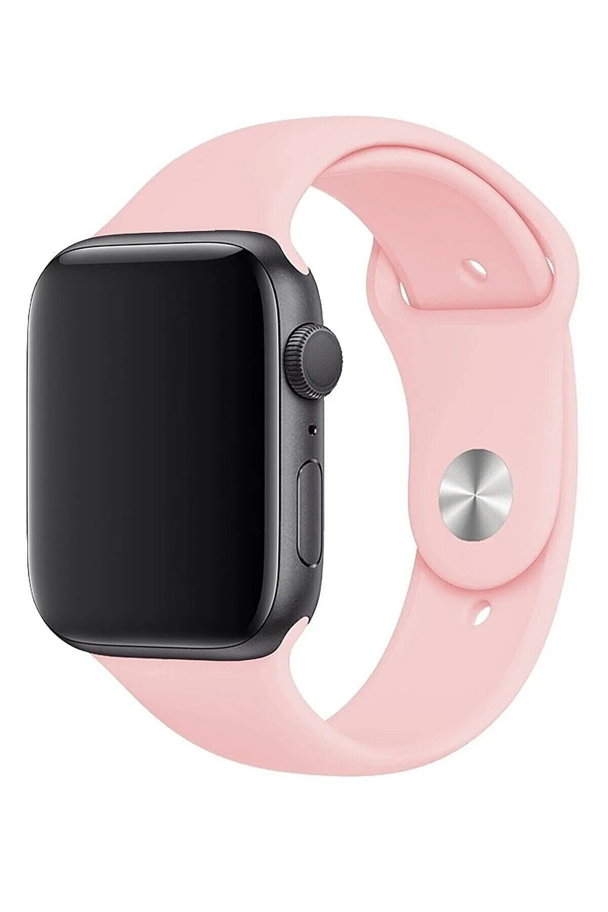 Apple Watch ( 1-2-3-4-5-6-7-8-SE) ile Uyumlu Silikon Kordon - Candy