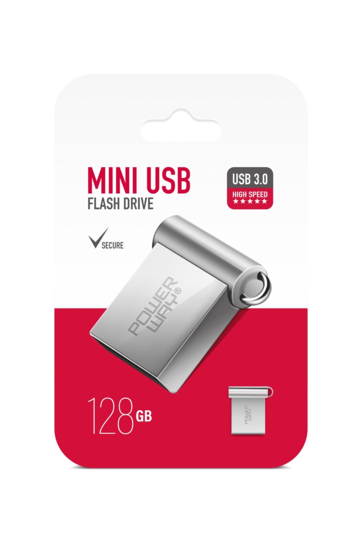 128 GB MİNİ USB 3.0 POWERWAY