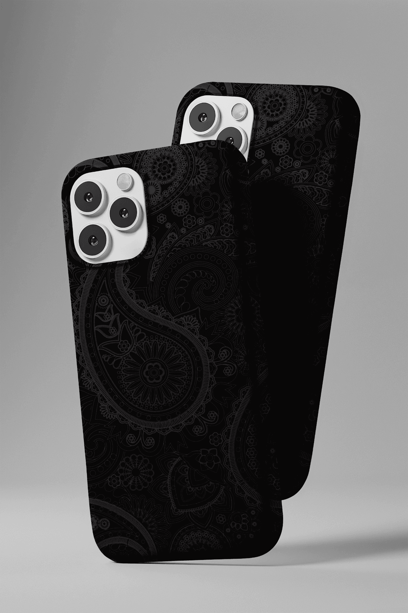 Elegant Paisley Black Phone Case