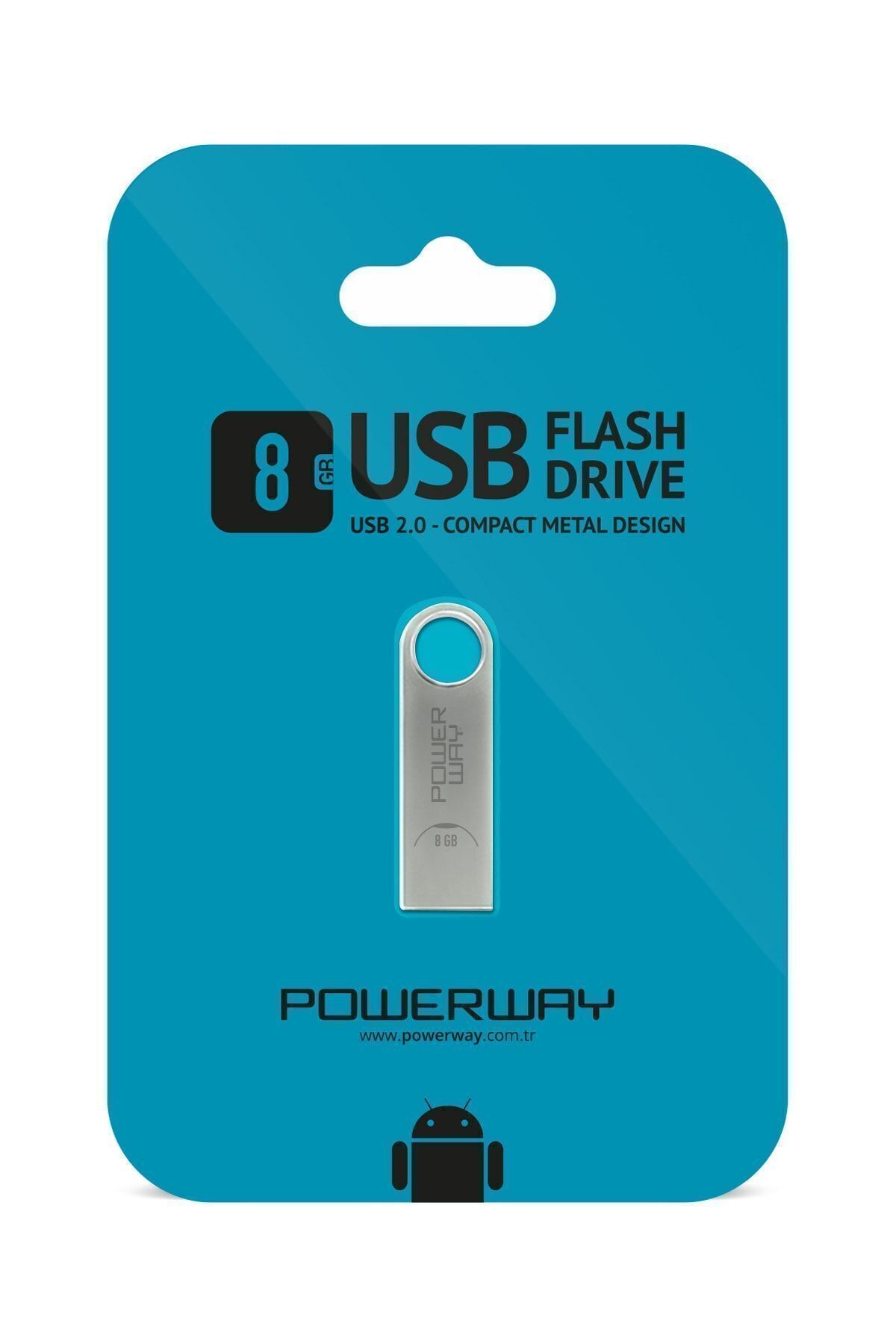 8 GB METAL USB FLASH BELLEK