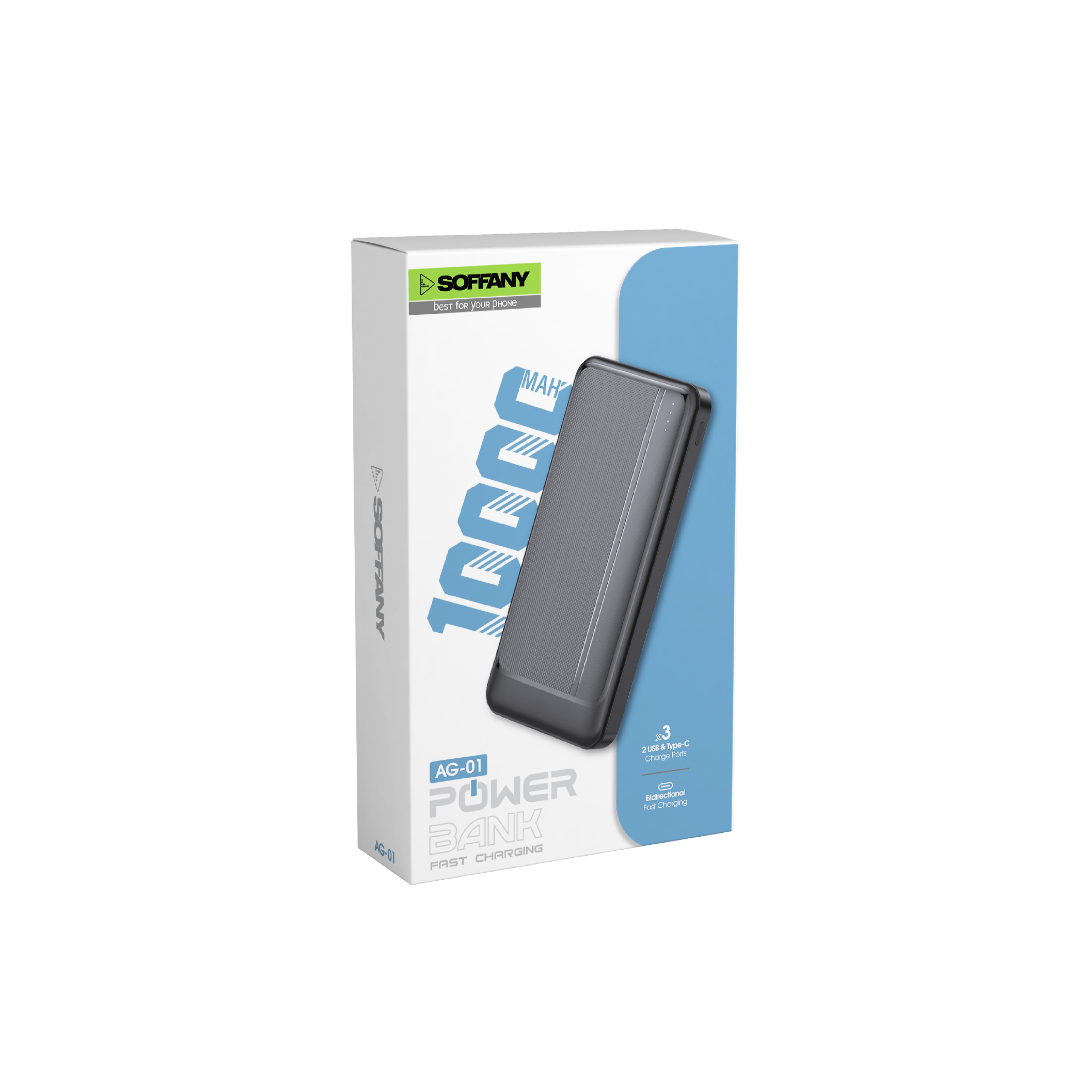 10.000mAh Powerbank AG-01 