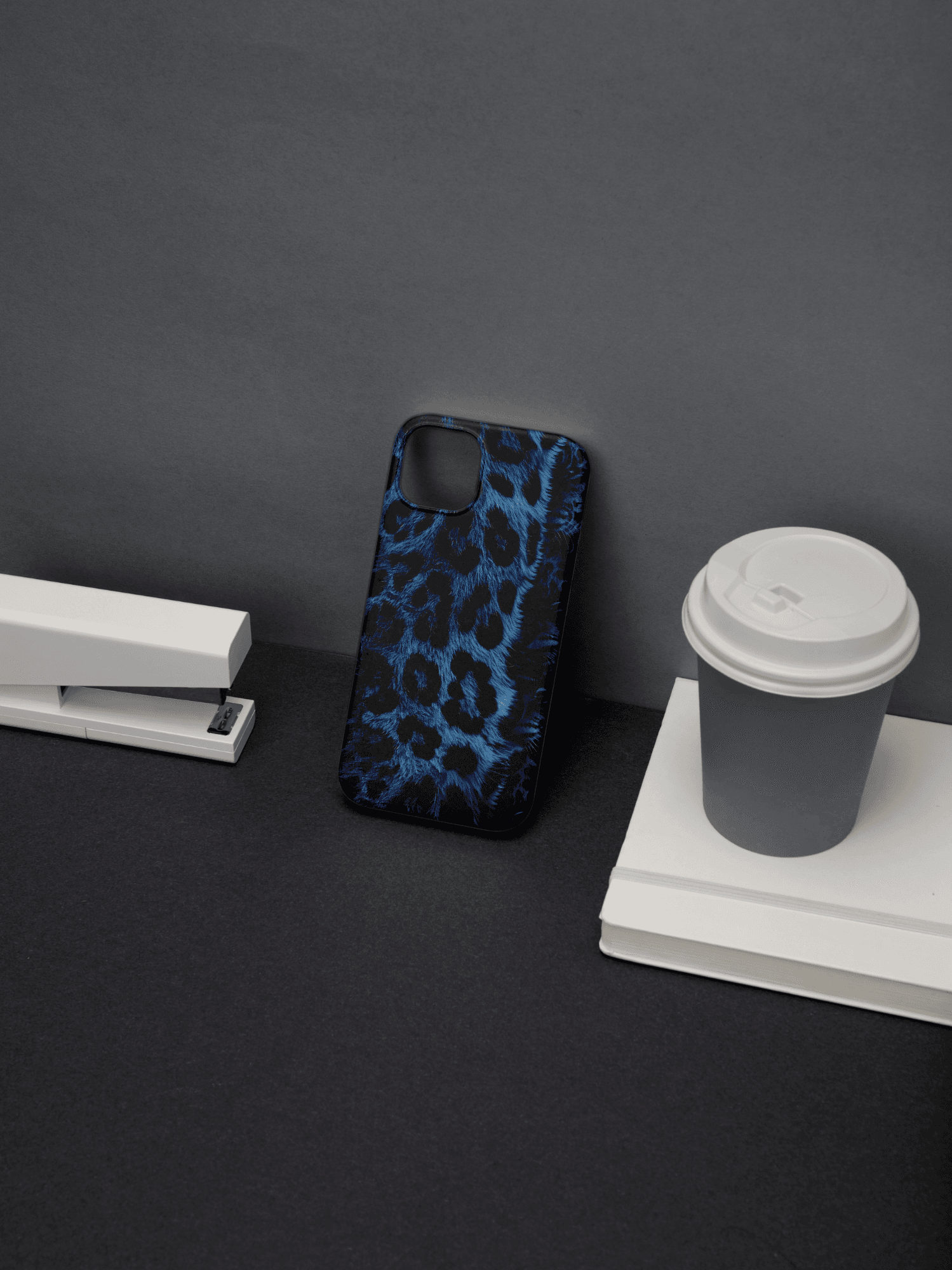 Blue Leopard Print Case