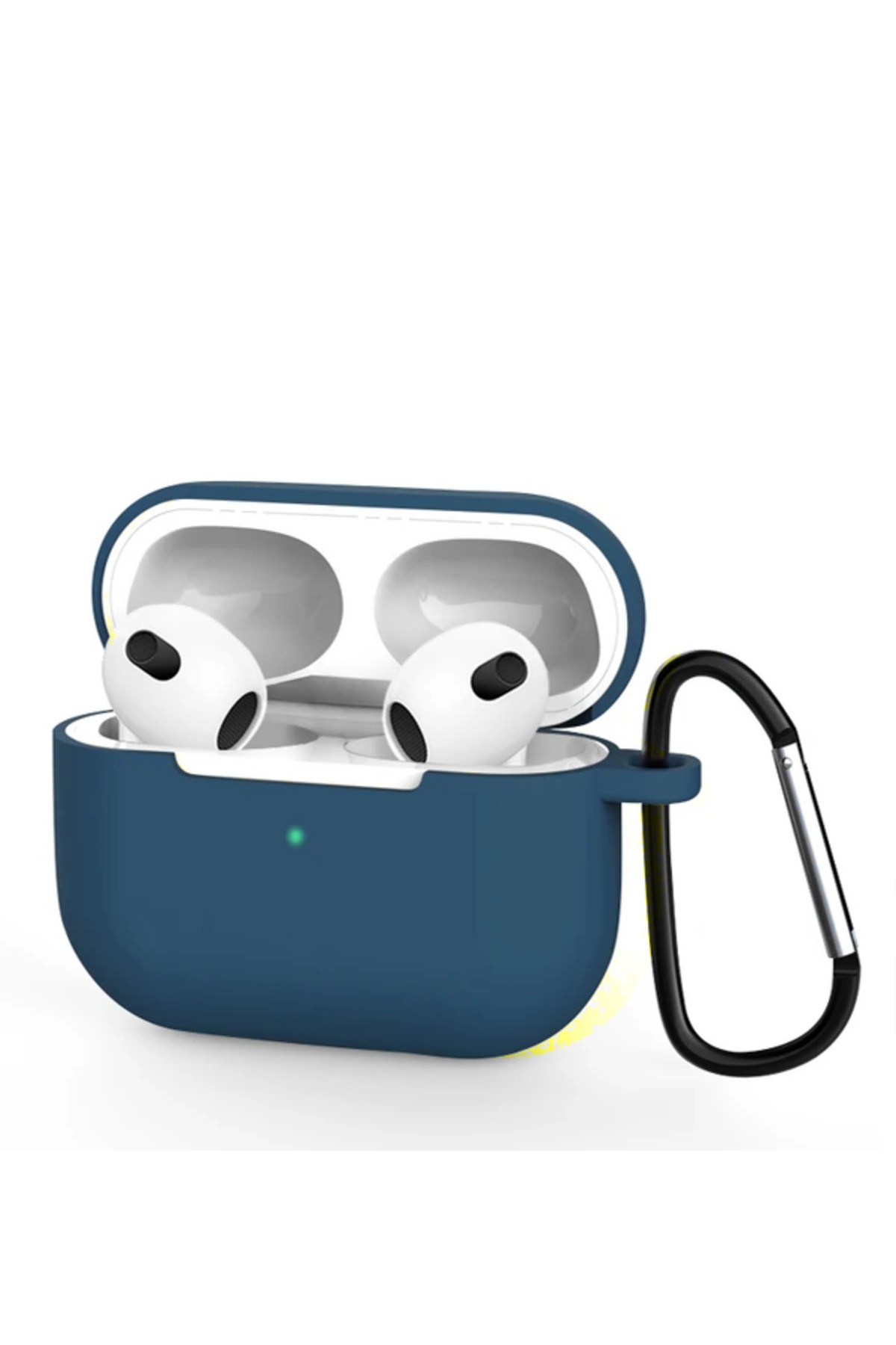 Airpods 3. Nesil ile Uyumlu Kancalı Premium Class Kılıf - Gece Mavisi