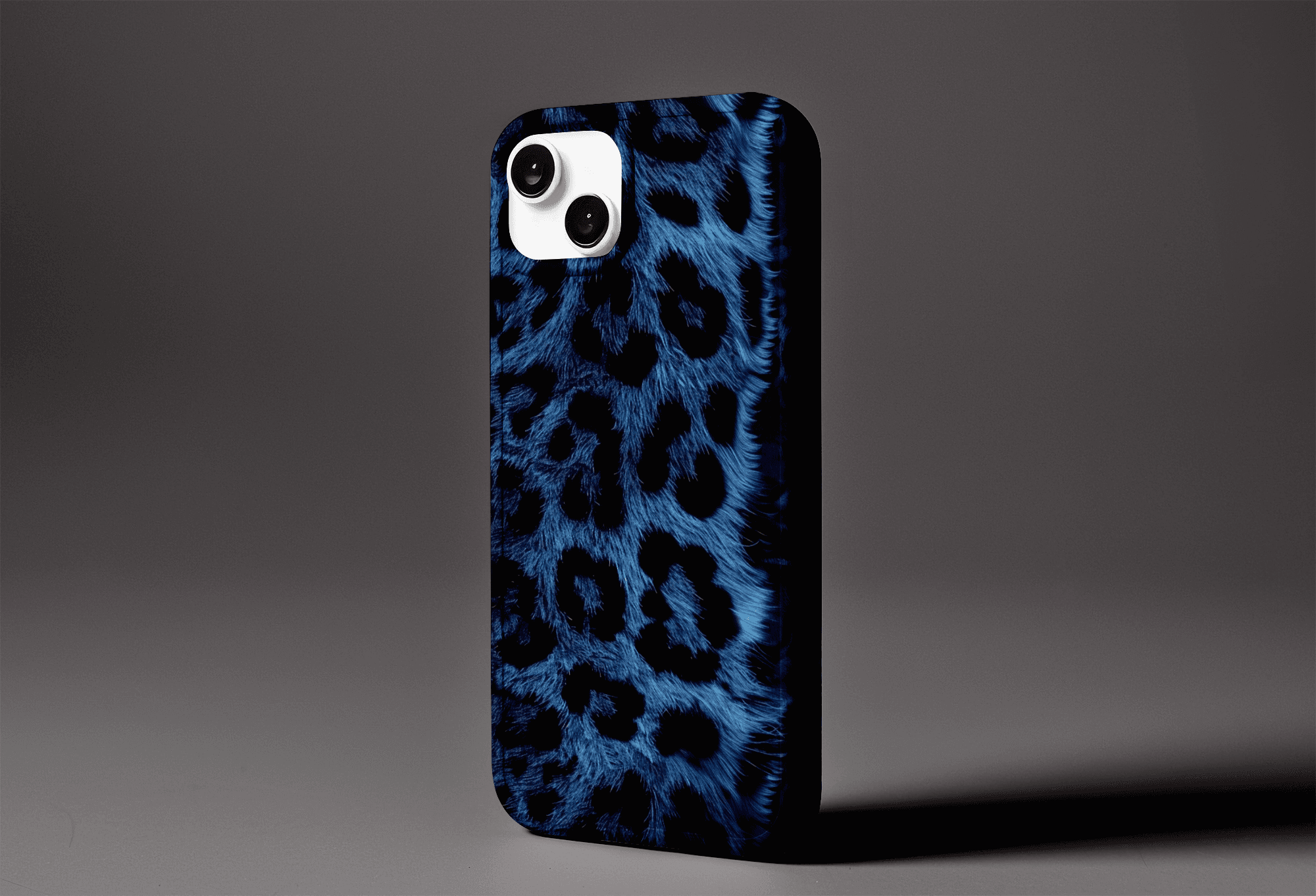 Blue Leopard Print Case