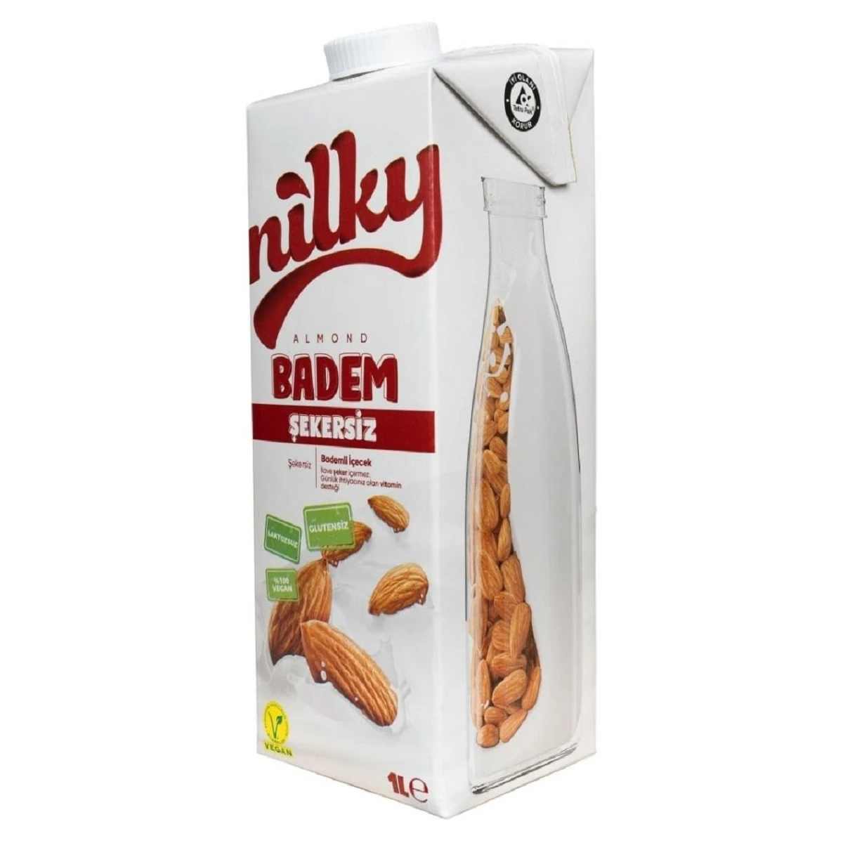 BADEM SÜTÜ ŞEKERSİZ 1 LT