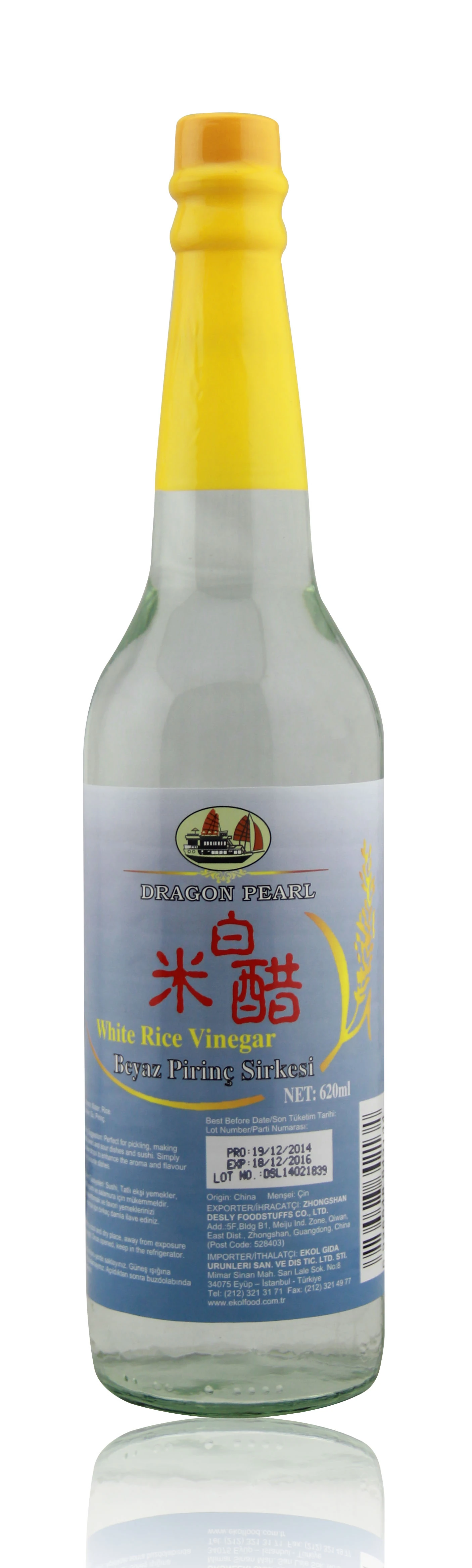 BEYAZ PİRİNÇ SİRKESİ 620 ML