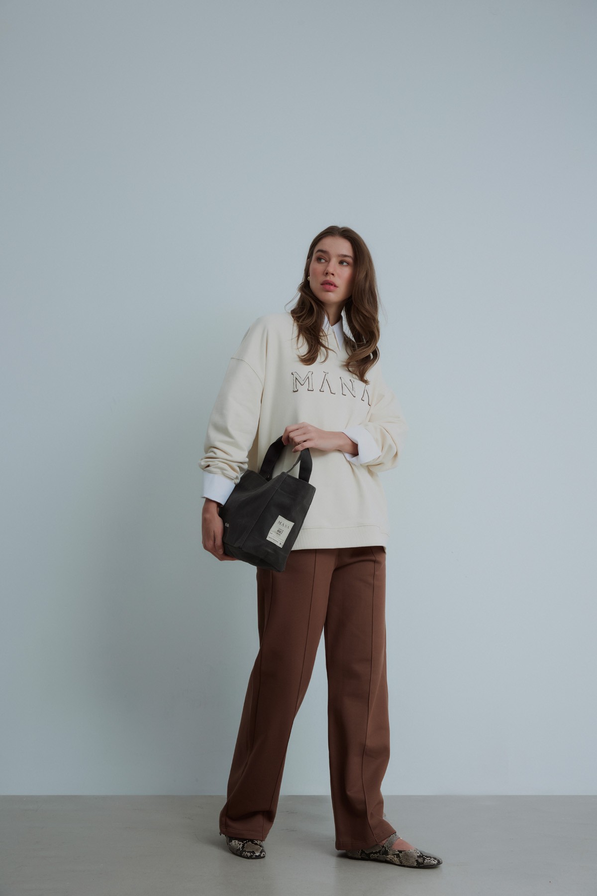 NORA TROUSERS - BROWN