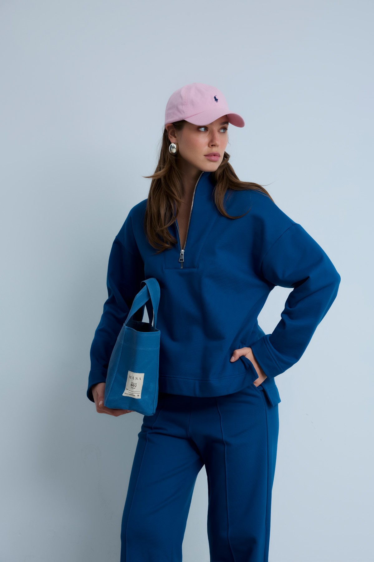 WENDY ZIP SWEAT - ENSIGN BLUE