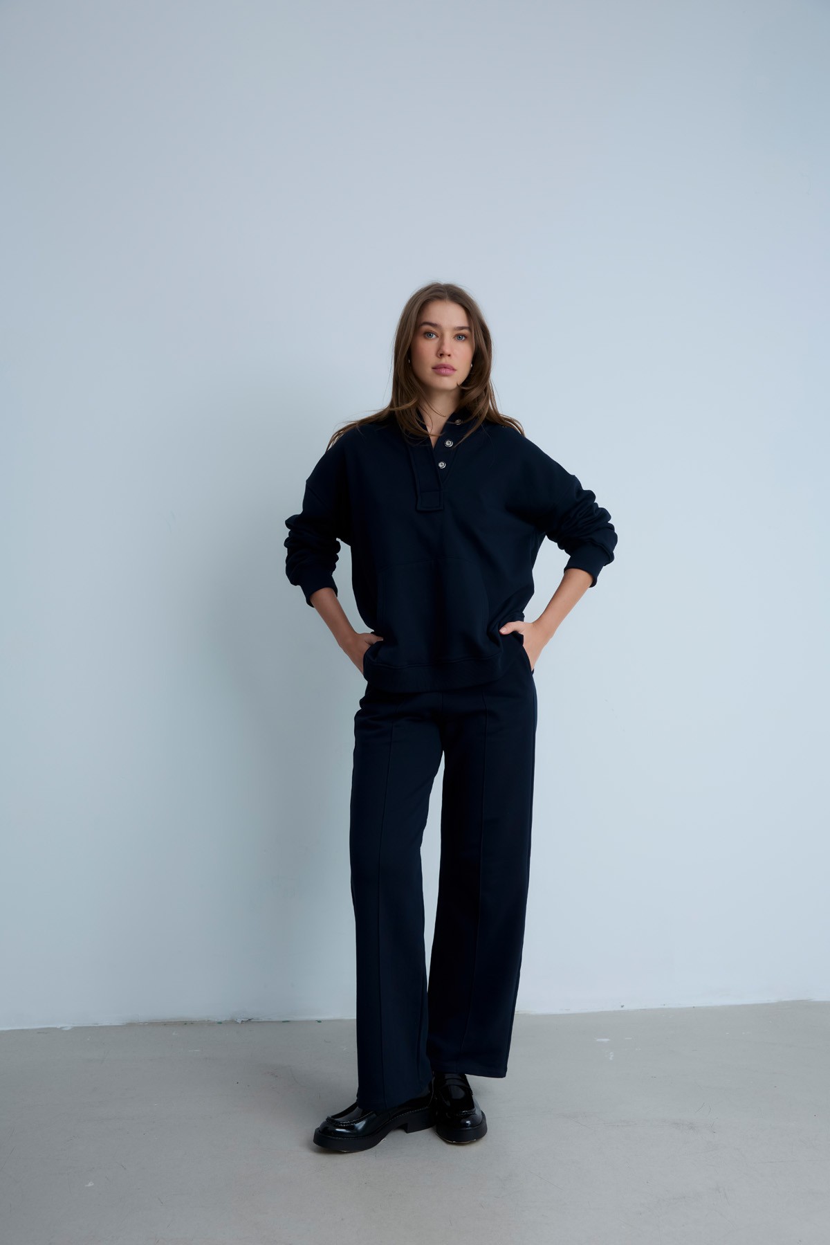 NORA TROUSERS - NAVY BLUE