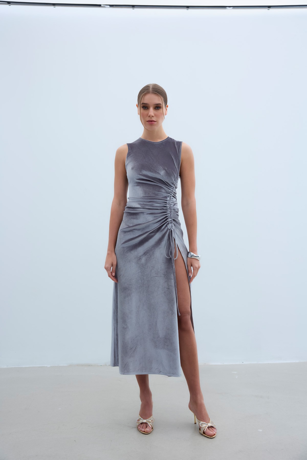 CARMEN DRESS - Silver