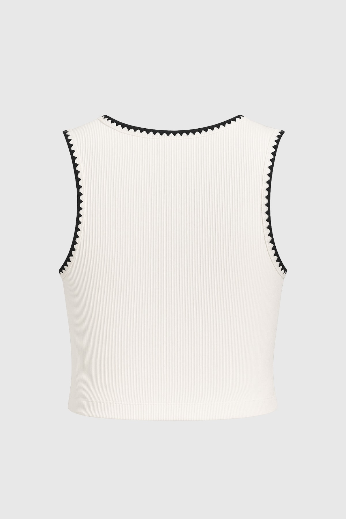 PAMUKLU HALTER YAKA KROŞETA CROP