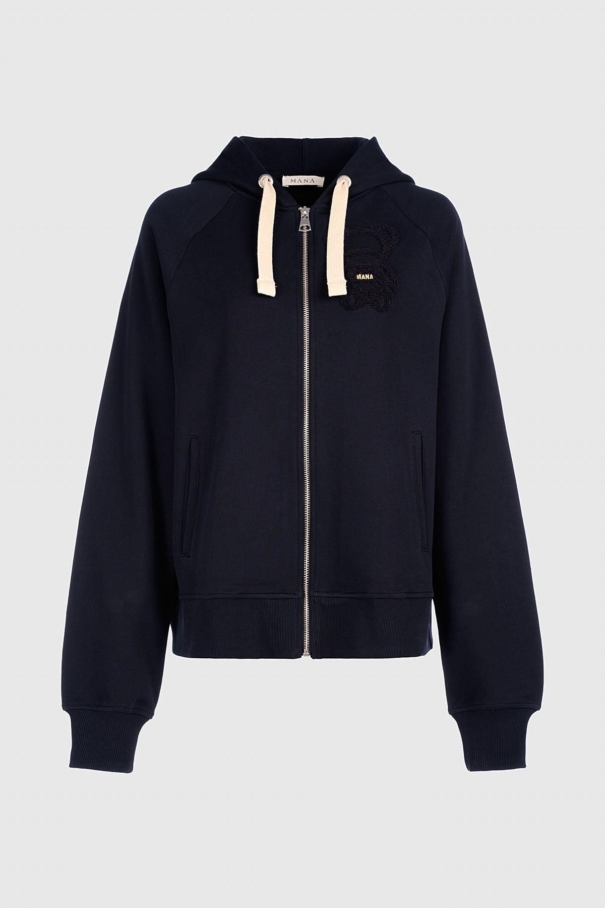 CANDY ZIP HOODED SWEAT - LACİVERT