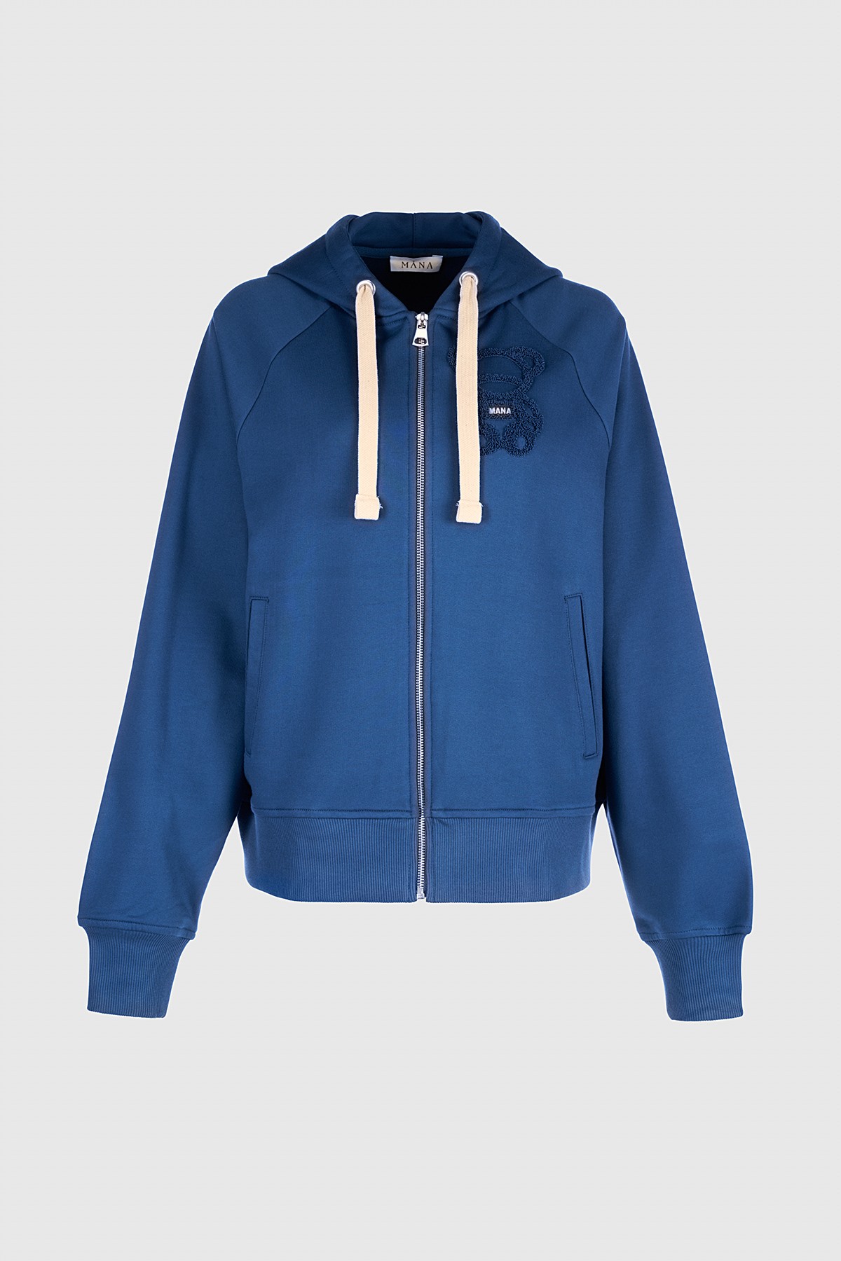 CANDY ZIP HOODED SWEAT - ENSIGN BLUE