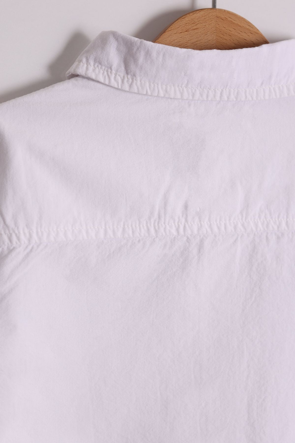Erkek Çocuk Beyaz Klasik Yumuşak Dokulu Düz Gömlek